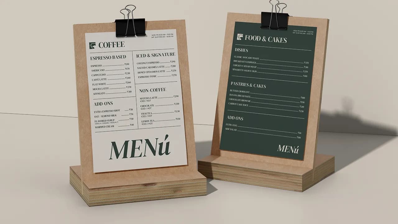 Menus